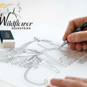 Custom Hand-Illustrated Equestrian Logo Design