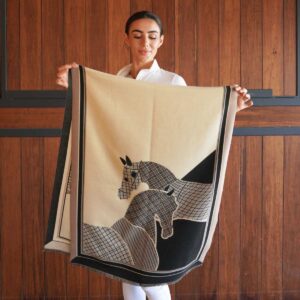 SP Rhodes Tuxexdo Plaid Pony Scarf