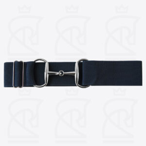 Personalized Equestrian 2″ Elastic Eggbut Bit Belt – Blue or Black