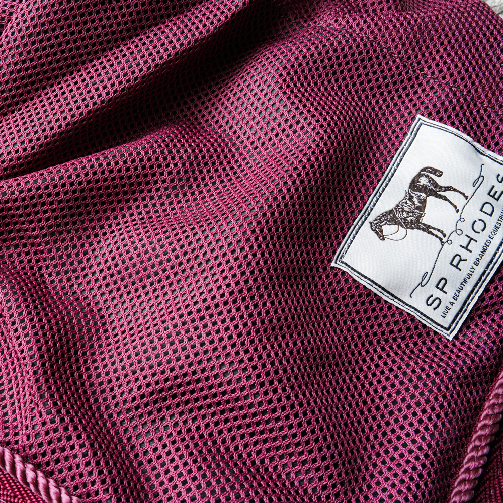 Custom Maroon Scrim Sheet - Includes Left Barrel Logo